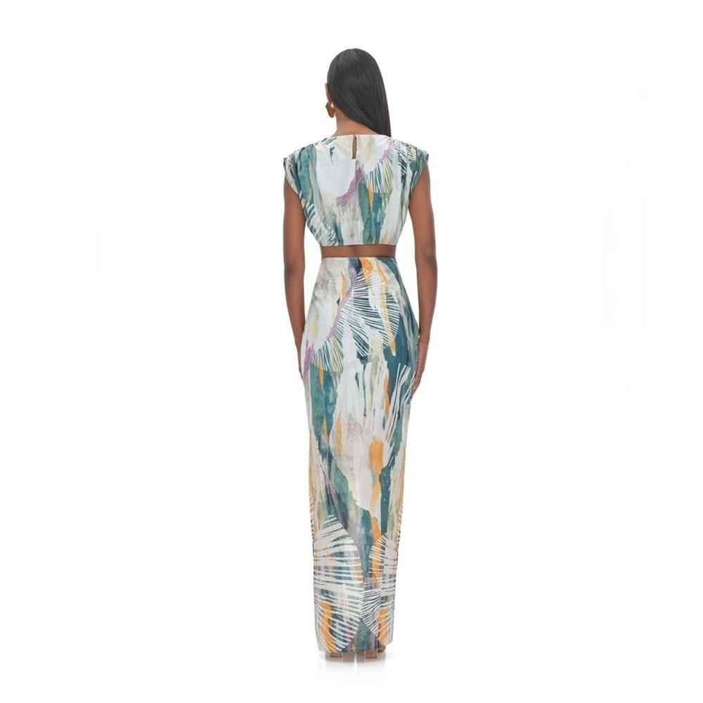 Andrea Iyamah - HALIMA ABSTRACT BARK CROPPED TOP ONLY - Picture 3 of 4